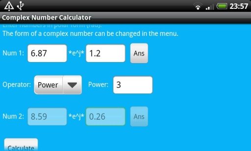 Complex Number Calculator截图1