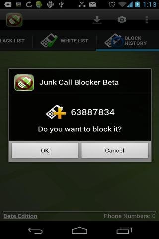 Junk Call Blocker Free截图4