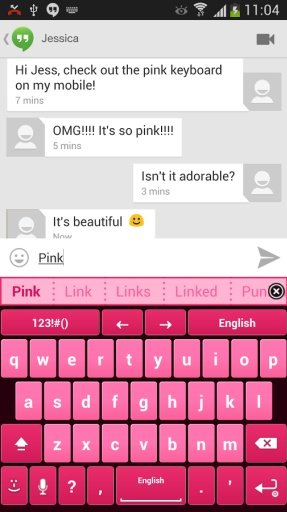 My Pink Keyboard截图2