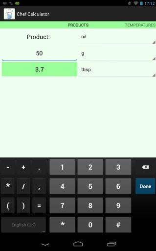 Kitchen Cooking Calculator截图7