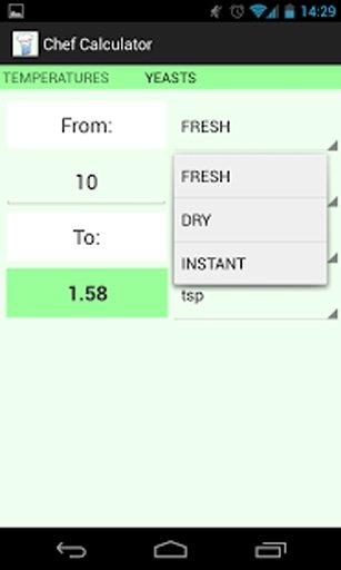 Kitchen Cooking Calculator截图6