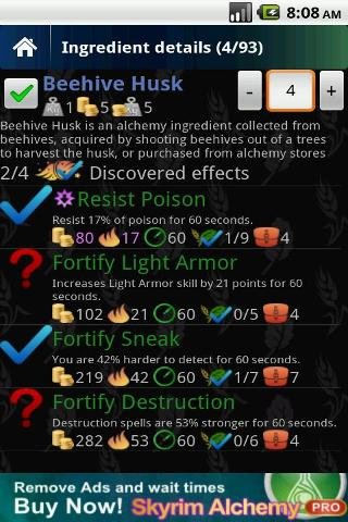 Skyrim Alchemy FREE截图3