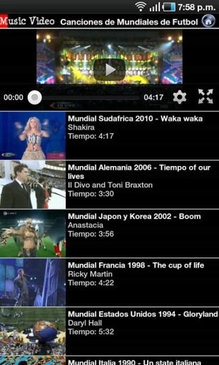 FIFA World Cup Official Songs截图1