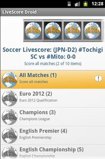 LiveScore Droid截图2