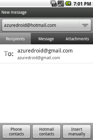 Azure Hotmail截图6