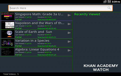 Khan Academy Watch(Unofficial)截图3