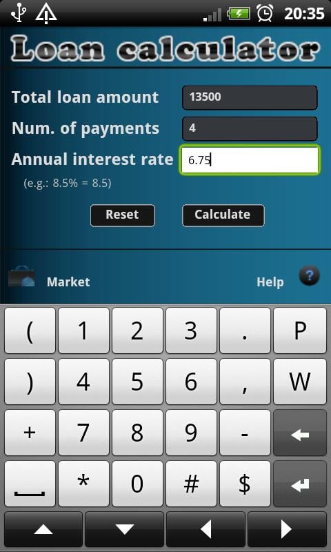 Loan calculator截图1