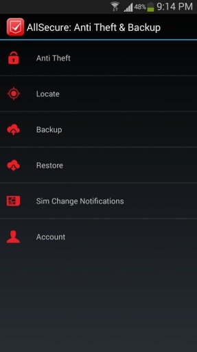AllSecure: Anti Theft &amp; Backup截图8