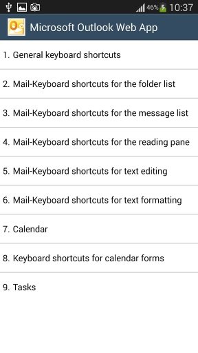 Outlook 365 keyboard shortcuts截图4