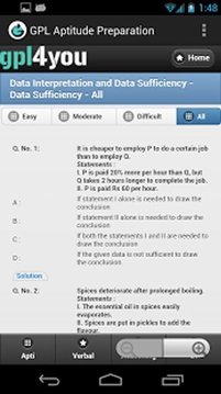 Aptitude Test Preparation截图