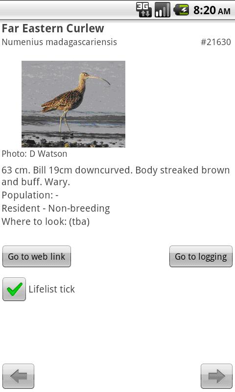 US Birding Checklist (demo)截图1