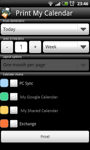 Print My Calendar Free截图4