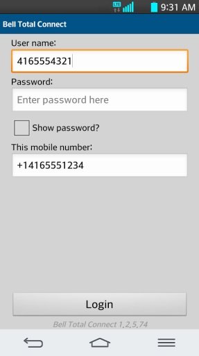 Bell Total Connect Mobile截图5