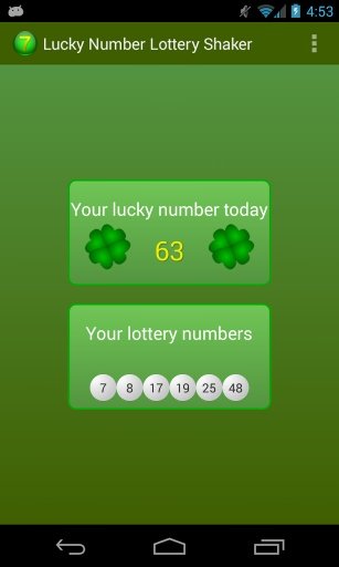 Lucky Number Lotto Shaker截图4