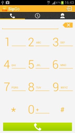 SipGo Sip dialer Low bandwidth截图1