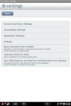 NT Hidden Settings截图