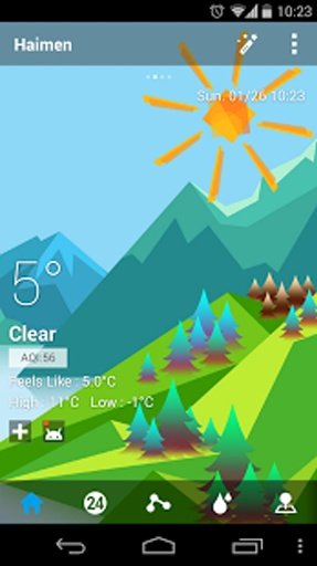 Mount Background GO Weather截图3