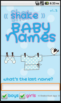 Shake Baby Names FREE截图