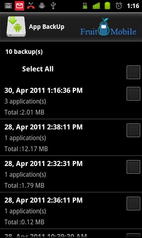 应用程序备份 App BackUp Lite v1.2截图3