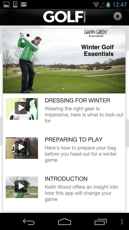 Golf Monthly Winter Tips截图2