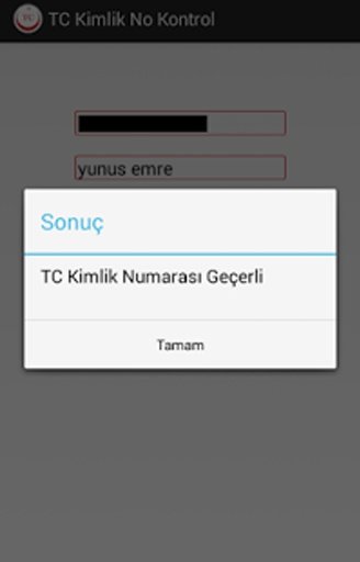 TC Kimlik No Kontrol截图4