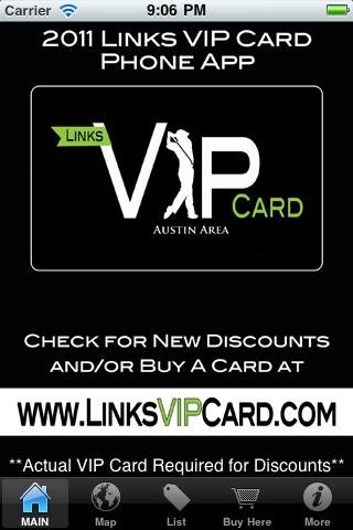 Links VIP Card - Austin Area截图2