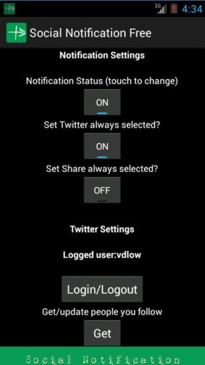 Social Notification Free截图6