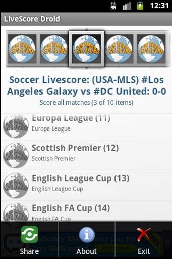 LiveScore Droid截图1