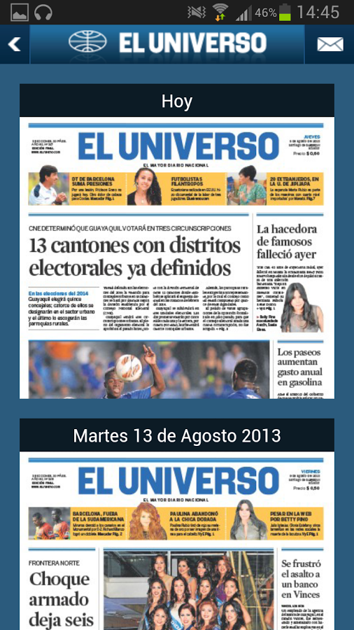 El Universo Papel Digital截图2