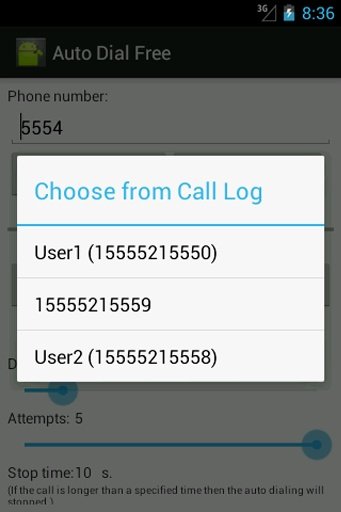 Auto Dial Free截图7