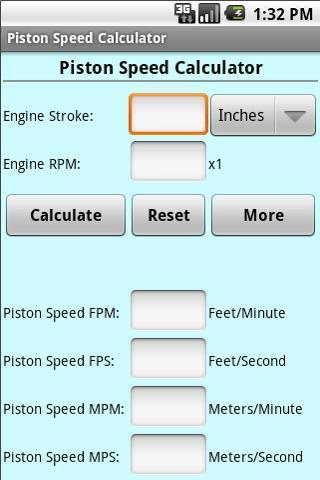 Piston Speed Calculator截图2