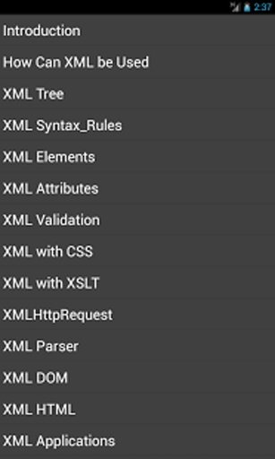 XML Tutorials截图1