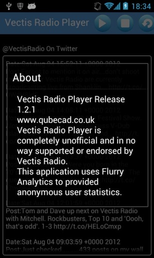 Vectis Radio Player截图3