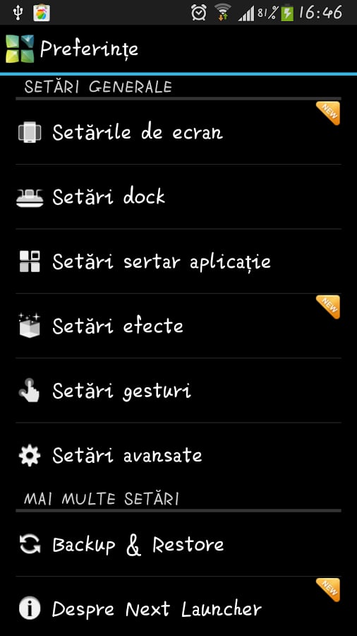 Next Launcher Romanian Lang截图1