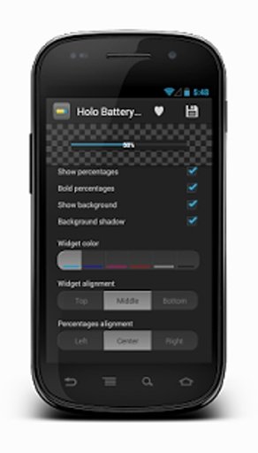 Holo Battery Widget截图1