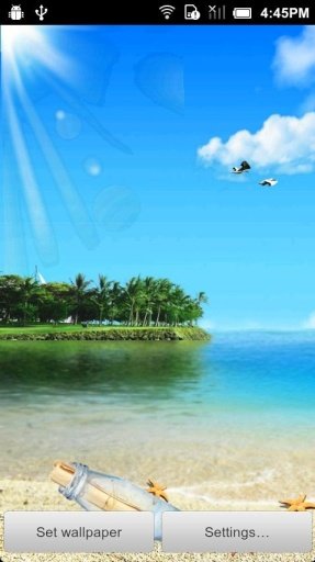 Beautiful Blue Sea Sky 3D截图1