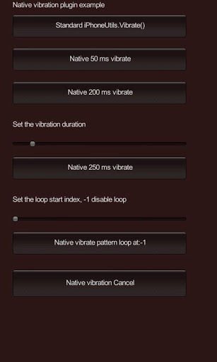 Vibration Plugin Demo截图2