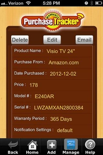 Purchase Warranty Tracker Lite截图5