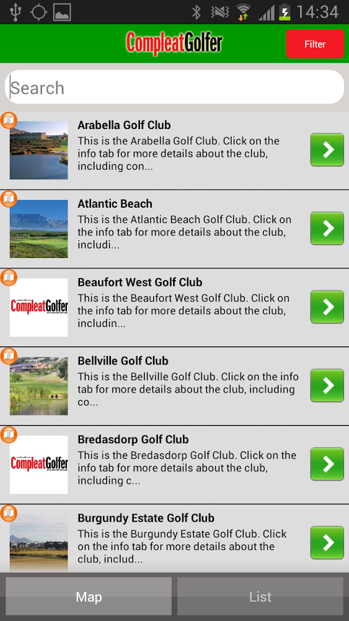 Compleat Golfer SA Golf Guide截图1