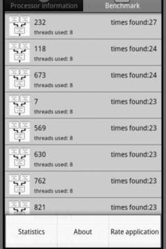 Mobile processor benchmark截图