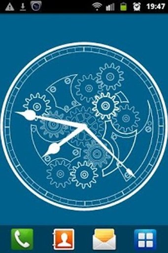 Clock Blueprint Wallpaper截图2