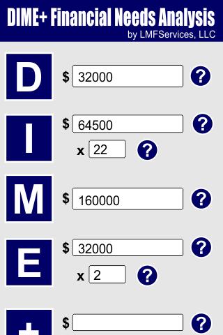 Financial Needs Calculator截图1