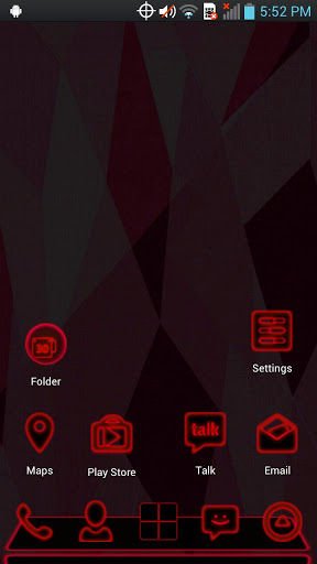 Next Launcher - Red Theme截图4