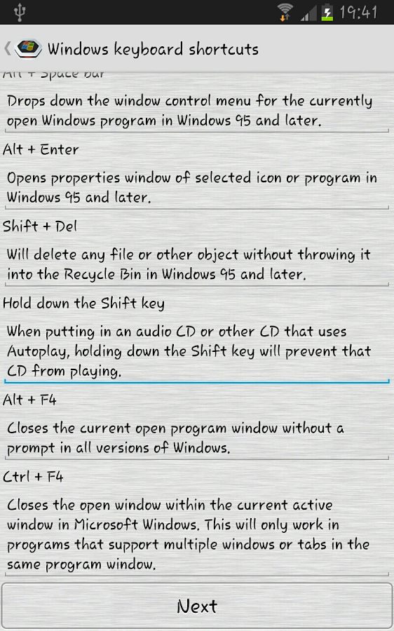Windows Shortcuts截图2