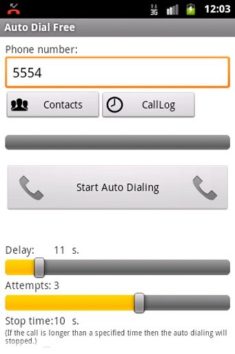 Auto Dial Free截图10