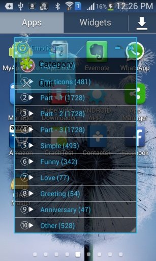 Floating Emoticons Widget Demo截图4