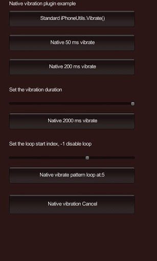 Vibration Plugin Demo截图1