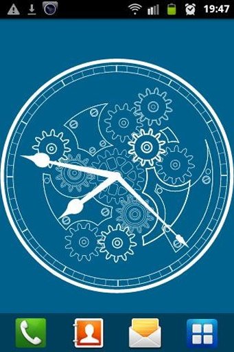 Clock Blueprint Wallpaper截图1