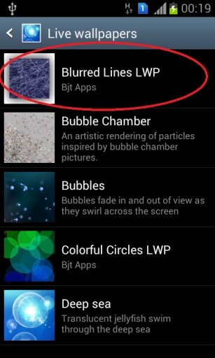 Blurred Lines LWP截图2