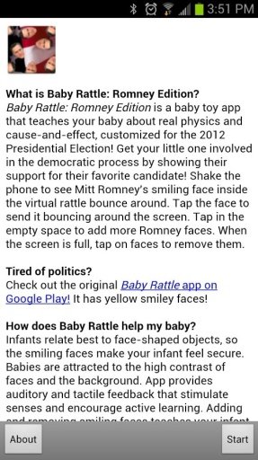 Baby Rattle: Romney Edition截图1